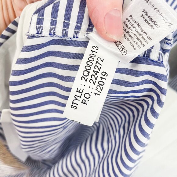 Vineyard Vines Sarah Stripe Preppy Casual Romper in Blue and White - Picture 6 of 6